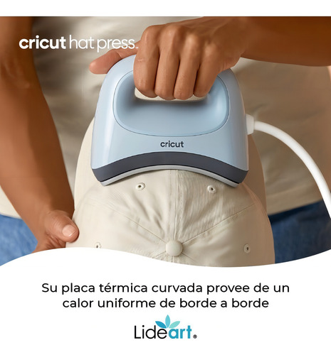 Cricut Hat Press Cap, cor de ferro, azul claro