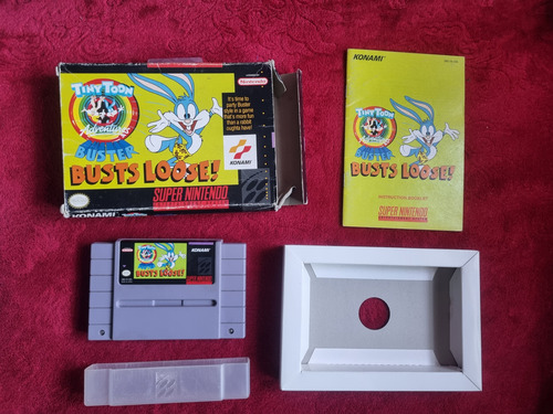 Tiny Toons Buster Loose Súper Nintendo Snes Cajay Manual (Usado)