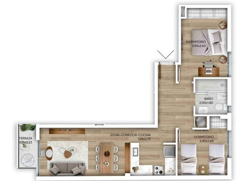 Imagen 9 de 16 de Va1156 Venta Apto 2 Dorm Met Rodo Cordon