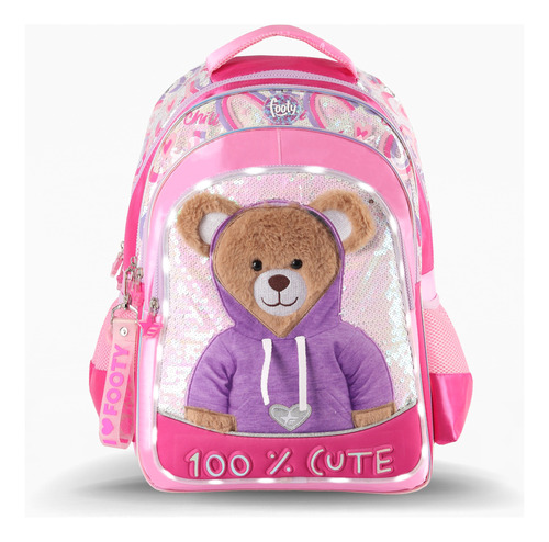 Mochila Escolar Infantil Footy 18 Pulgadas Osito Teddy 