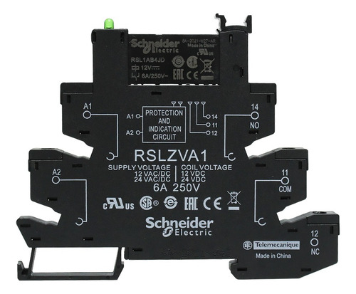Relé De Interface Rsl1pvju 6a 1naf 12vca/cc