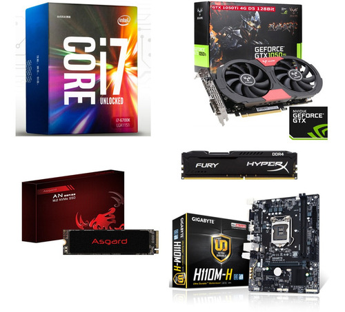 Pc Gamer Intel Core I7 6700k Gtx 1050ti Ddr4 8gb Até10/06/20 (Usado)