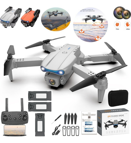 Mini Dron E99 Pro Profesional Con Doble Camara Hd Y 3 Beats