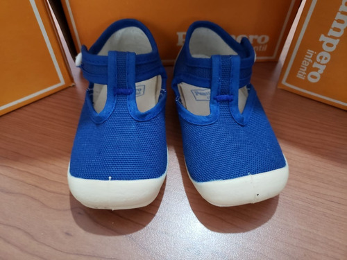 Lote 10 Pares Zapatillas Guillerminas Pampero Azul 20 Al 24