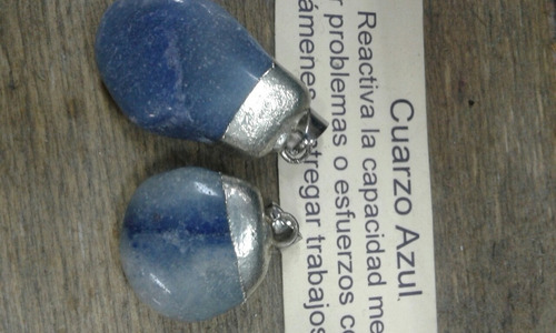 Dijes Piedra Cuarzo Rutilado, Azul, Ahumado Y Punta Cuarzo