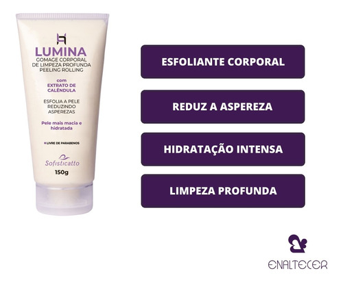 Kit 3 Esfoliante Corporal Lumina Gomage Pele Aspera Atacado