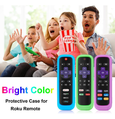 Caso De 2 Paquetes Para Roku Remote, Cubra Para Hisense Roku