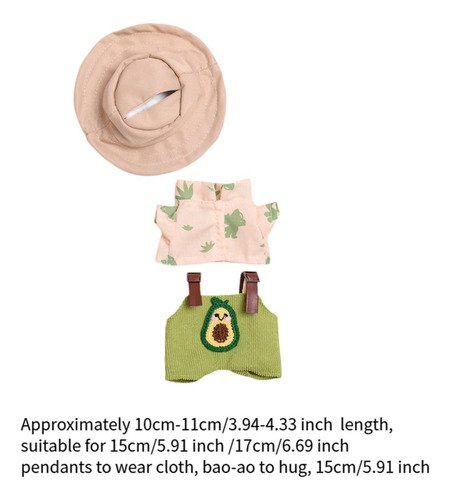 Ropa Para Peluches De 15cm 17cm, Ropita Para Muñecos Verde