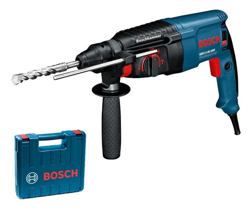 Rotomartillo electroneumático Bosch Professional GBH 2-26 DRE azul con 800W de potencia 220V