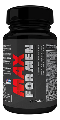 Max Power For Men Multivitaminico 60tabletas Healthy America