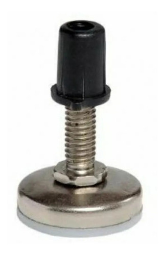 Kit 4 Sapata Pé Niveladora Metal Para Móveis 5/16 Bucha 8mm