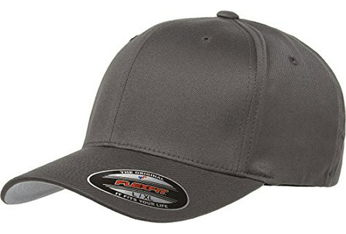 Gorra Ajustada Masculina Flexfit, Gris Oscuro.