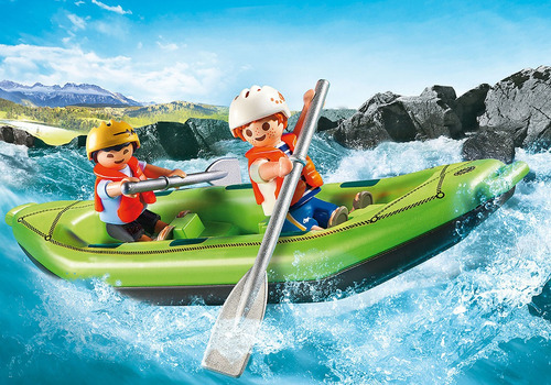 Playmobil Summer Fun 6892 Niños En Kayak Paseo En Balsa