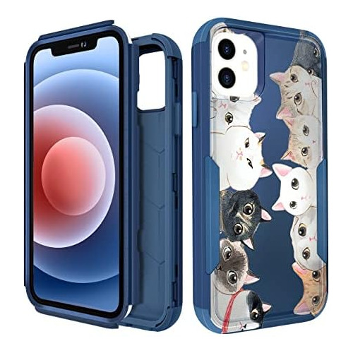 Funda Protectora iPhone 11 De 6.1 , Diseño 3 1 De Gato...