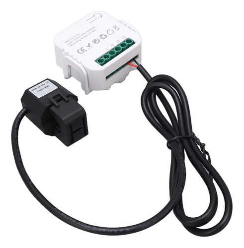 Medidor De Energia Monofásico Preto Preto Wifi Monitor Smart