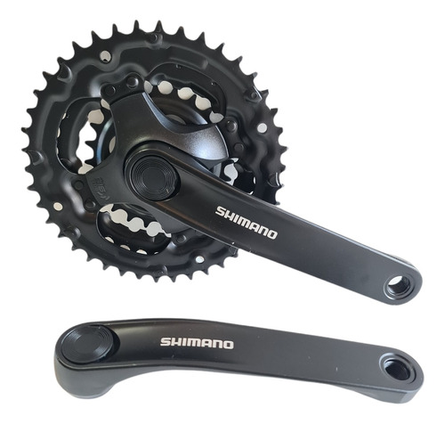 Plato Y Palanca Triple Shimano 42-34-24 Dientes C-227