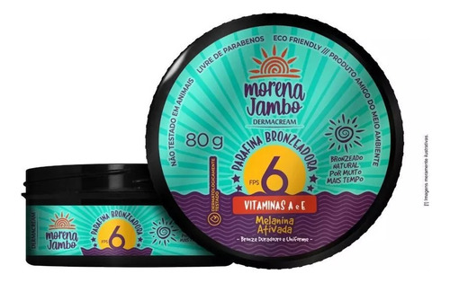 Parafina Bronceadora Morena Jambo - 80 G. Zanahoria Y Burití