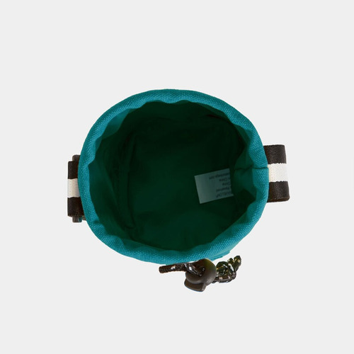 Travelon Bolsa Porta Botella De Agua Coastal Color Azul Acabado De Los Herrajes Níquel Color Azul Laguna Correa De Hombro Bicolor Negro/blanco Diseño De La Tela Lisa