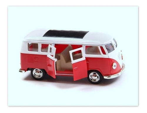 Auto Metal Volkswagen T1 1:38 Msz Coleccion A Escala 67349