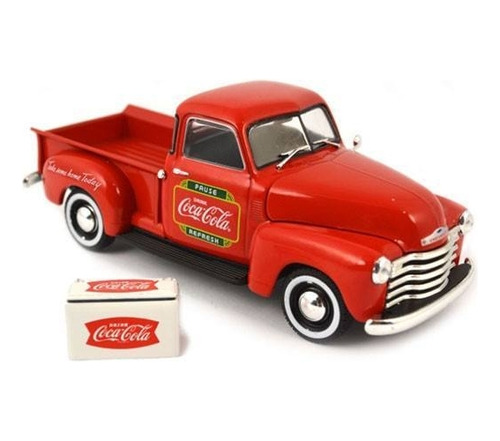 Motorcity 1:43 Chevy Pickup With Metal Cooler 1953 Coca Cola