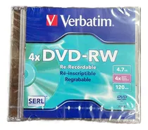 Comprar 10 Discos Verbatim Dvd-rw Regrabable