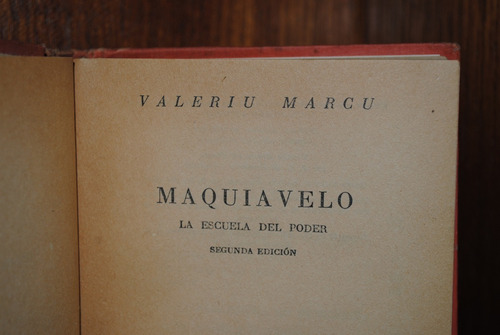 Valeriu Marcu, Maquivaelo