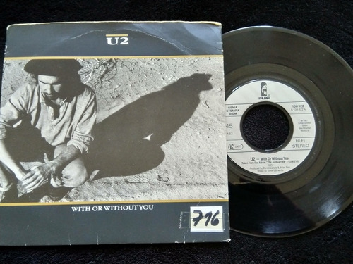 Vinilo Single U2 With Or Without You