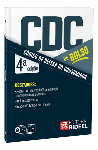 Codigo De Defesa Do Consumidor 4ed, De Equipe  Rideel. Editora Rideel Em Português