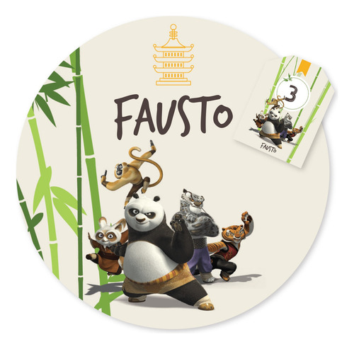Kit Imprimible Kung Fu Panda Oso Animales Tukit