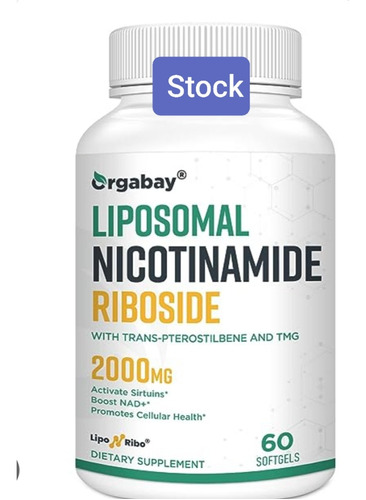 Nicotinamida Ribosida Liposomal 2000 Mg Con Tmg Y Pterostibe