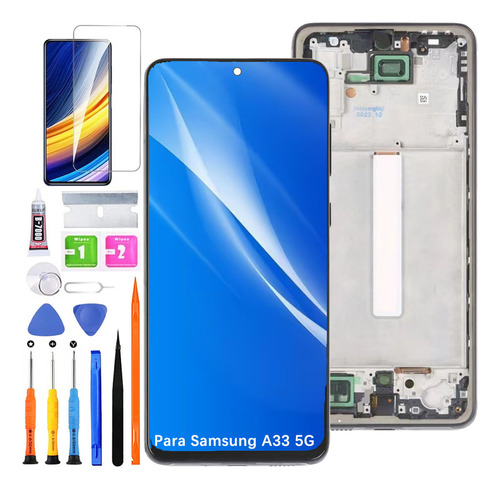 Pantalla Para Samsung A33 5g A336e A336b Con Marco Incell