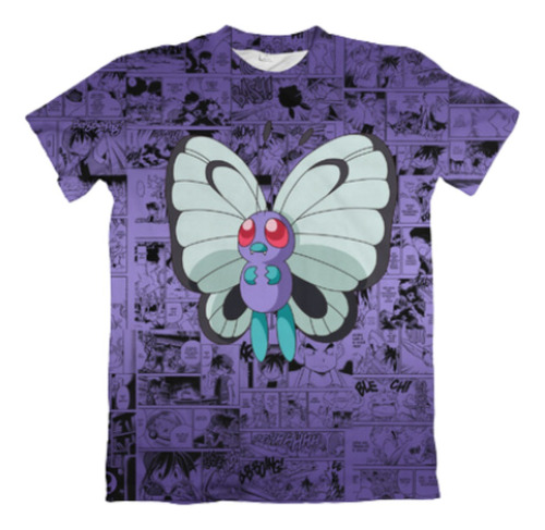 Camisa Camiseta Anime Pokemon Butterfree