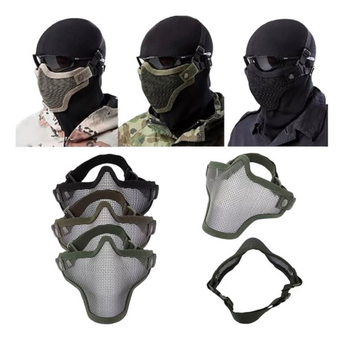 Máscara Táctica Airsoft / Máscara De Malla Para Airsoft