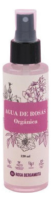 Agua De Rosas Orgánica Tonico Facial Rosa Bergamota 120 Ml 