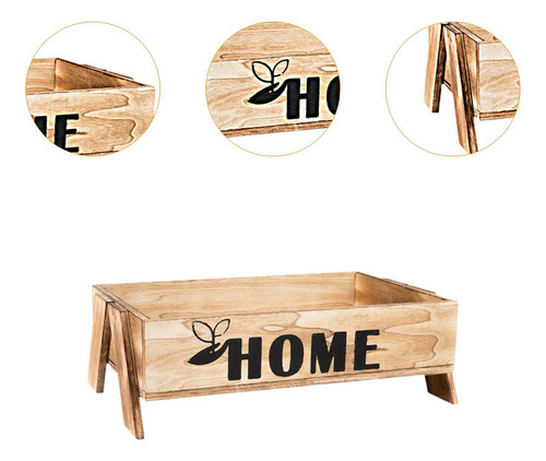 Cesta De Madera , , Cesta Para Comida, Bandeja Para Servir,