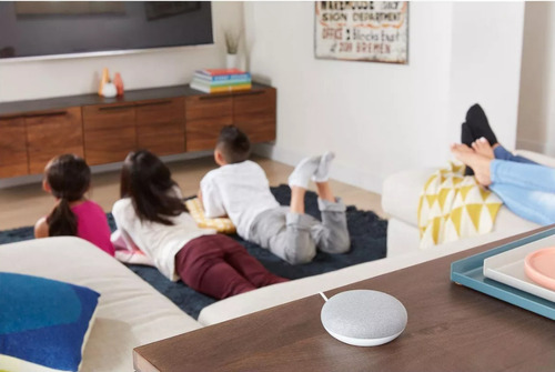 Google Nest Mini de segunda generación con asistente virtual 110/220, color tiza, 110 V/220 V