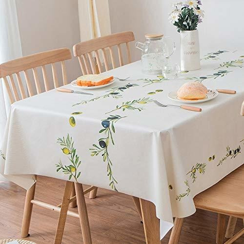 Trudelve Heavy Duty Vinyl Table Cloth For Kitchen Dining Tab
