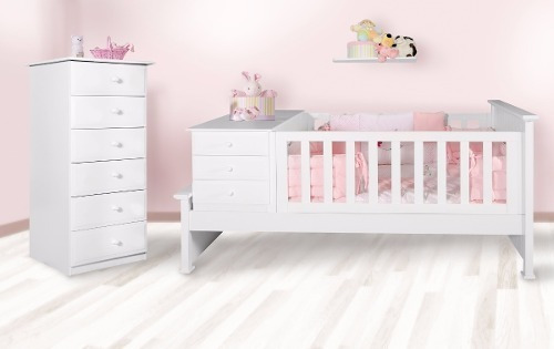 Imagen 9 de 10 de Chiffonier Geza Recto Satinado Blanco