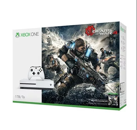 Console Xbox One S 1 Tera 4k + Jogo Bundle Gears Of War 4