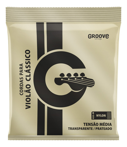 Encordoamento Groove Para Violão Nylon Gs5m Tensão Média