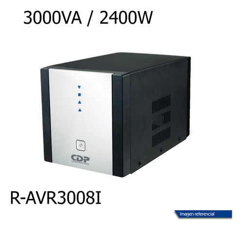 Estabilizador De Voltaje,8 Tomas, 3000v/2400w Cdp R-avr3008i