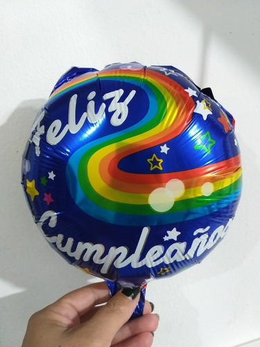 Pack Por 10 Globo Redondo O Cuadrado Feliz Cumple 22 Cm