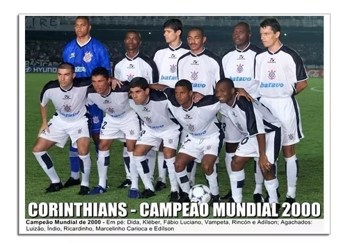 Corinthians Campeão Mundial 2000 - Poster 30x42cm Mdf