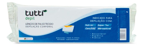Tutti Lenço De Falso Tecido Para Depilação 50 Folhas