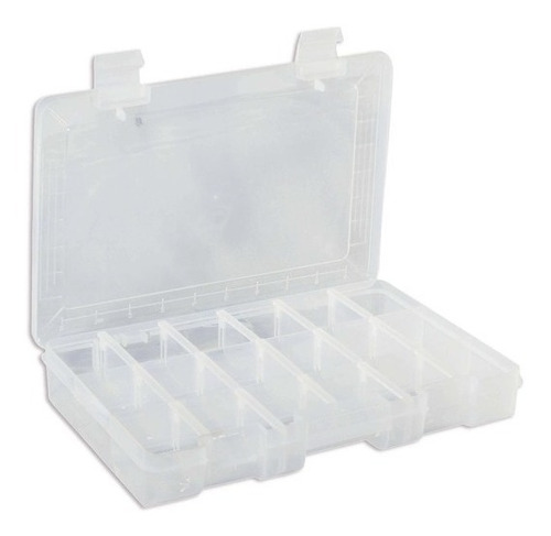 Caja Plastica Organizadora 18 Divisiones Removible 23x12 Cms