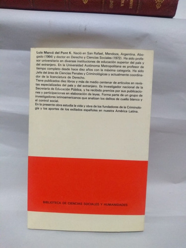 Los Criminologos Los Fundadores El Exilio Español Luis Marco (Usado)