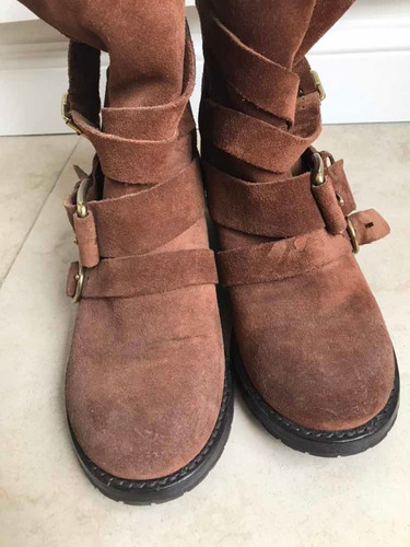 Botas De Gamuza Marrones Marca Lucky Brand