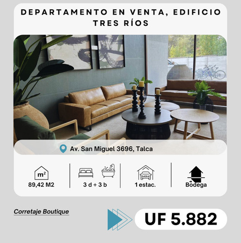 Cb Departamento En Venta De 3 Dorm. En Talca