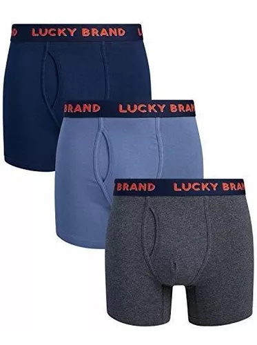 Lucky Brand Ropa interior para hombre - Calzoncillos bóxer clásicos  (paquete de 3)