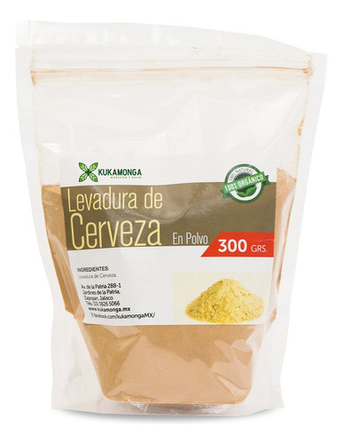 Energía, Sistema Inmune, Levadura De Cerveza En Polvo -300 G Sabor Sin sabor